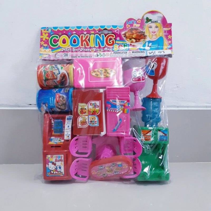 Mainan Set Masak Masakan Koper - Alat Dapur Rumah Anak Perempuan Cewek