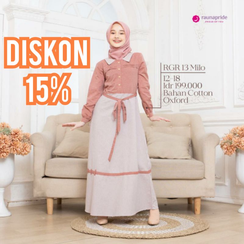Rauna RGR 13 MILO SIZE 12 IDUL FITRI LEBARAN 2022 DISKON 15%