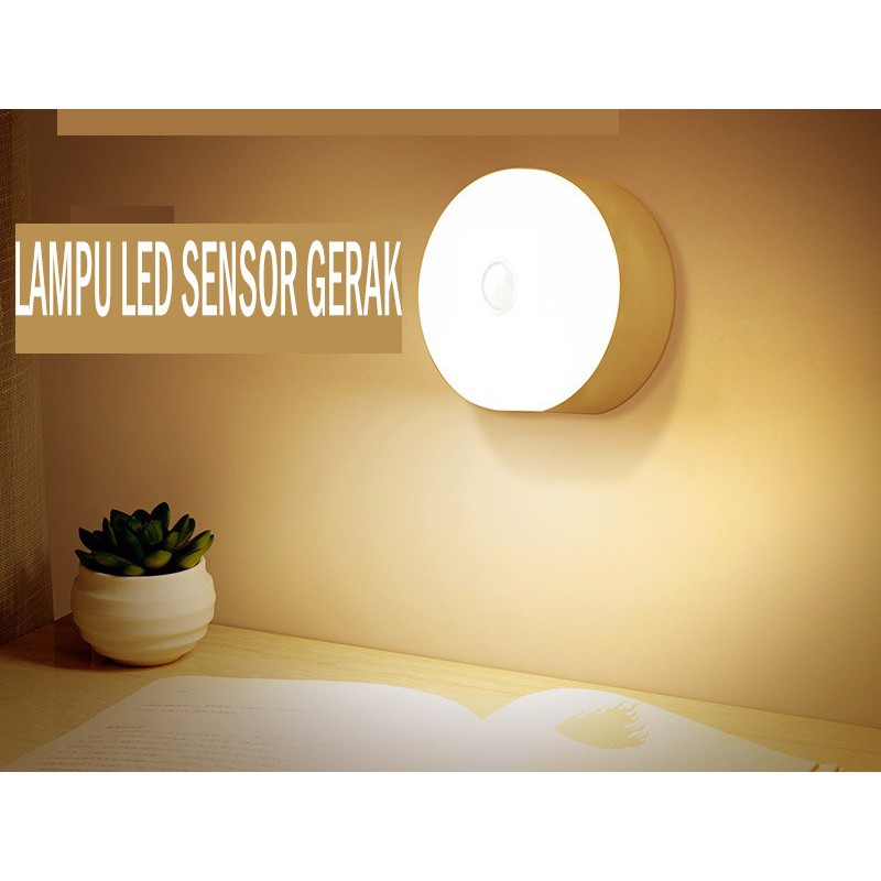 Lampu Sensor Gerak/Smart Sensor LED/Lampu Tidur-Bulat