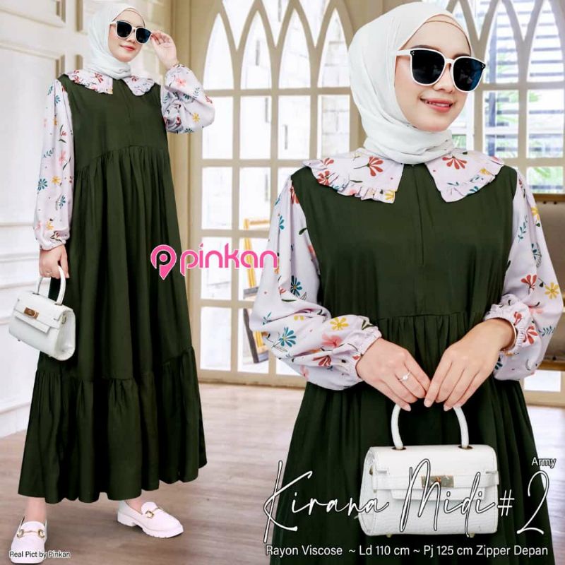 kirana midi dress by Pinkan