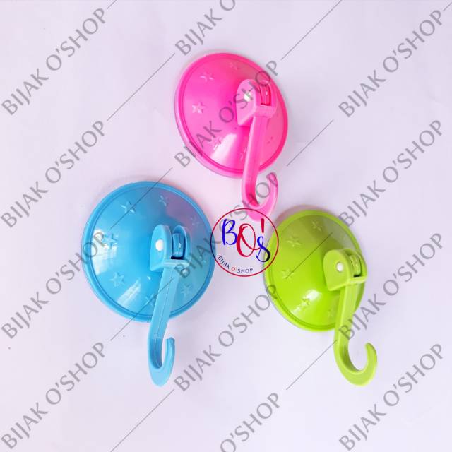 Gantungan Kait Vacuum, (Cantolan Tempel Dinding Kaca/Keramik)