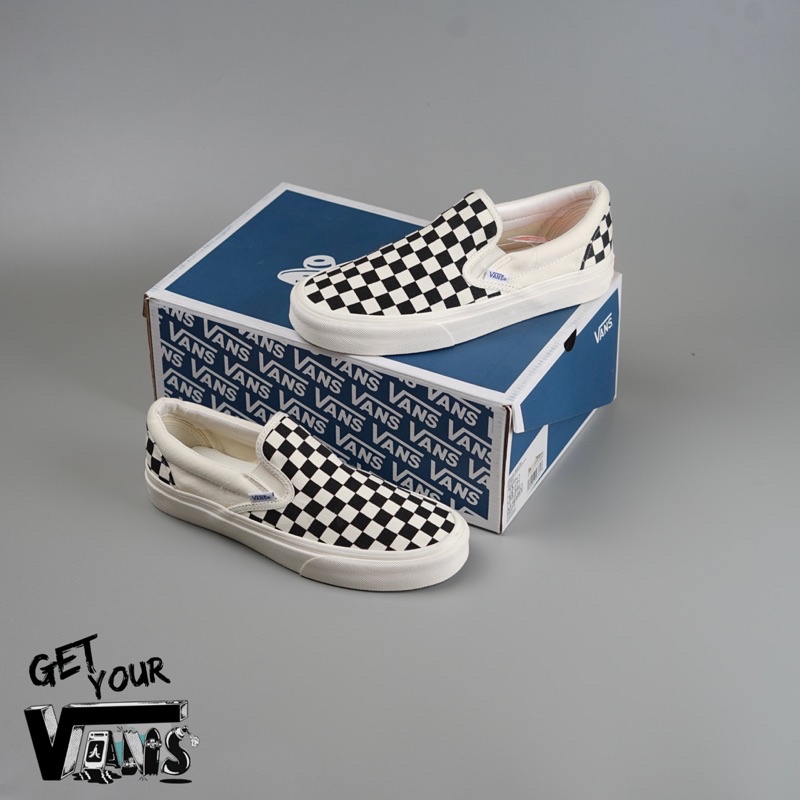 Vans Slip On Checkerboard Vault OG Original 100% Bnib