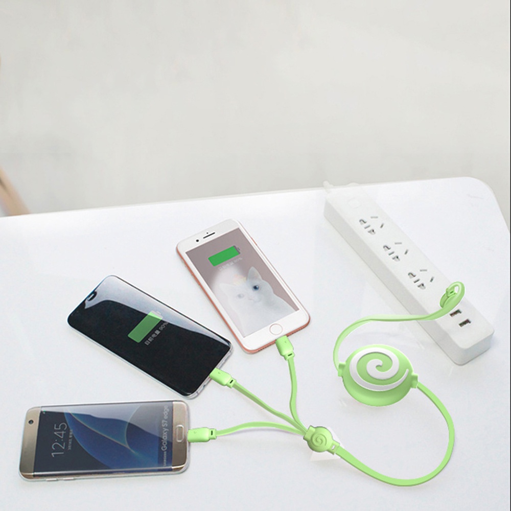 Kabel Data / Charger USB Tipe C Teleskopis Untuk Android