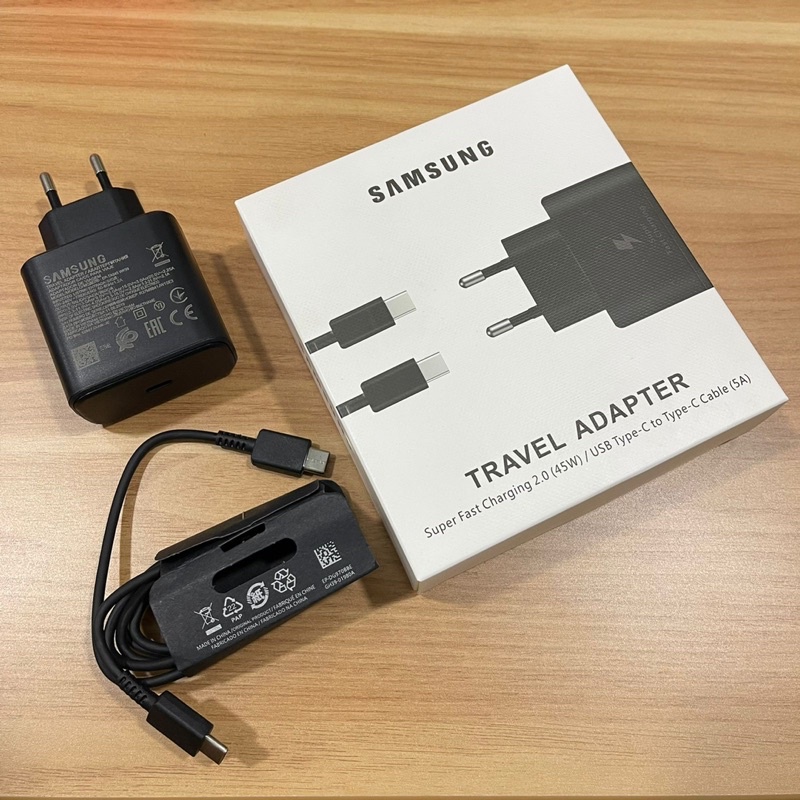 TRAVEL CHARGER SUPER FAST 45W 100% SAMSUNG GALAXY S22 ULTRA USB TYPE C KE TYPE C PROMO SEN