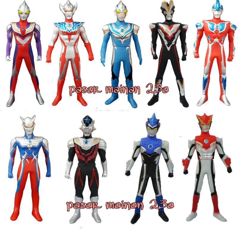 figure Ultraman Tiaga Defender Treager Vilian Fuma defender series geed Belial Zero Kaiju Vinly