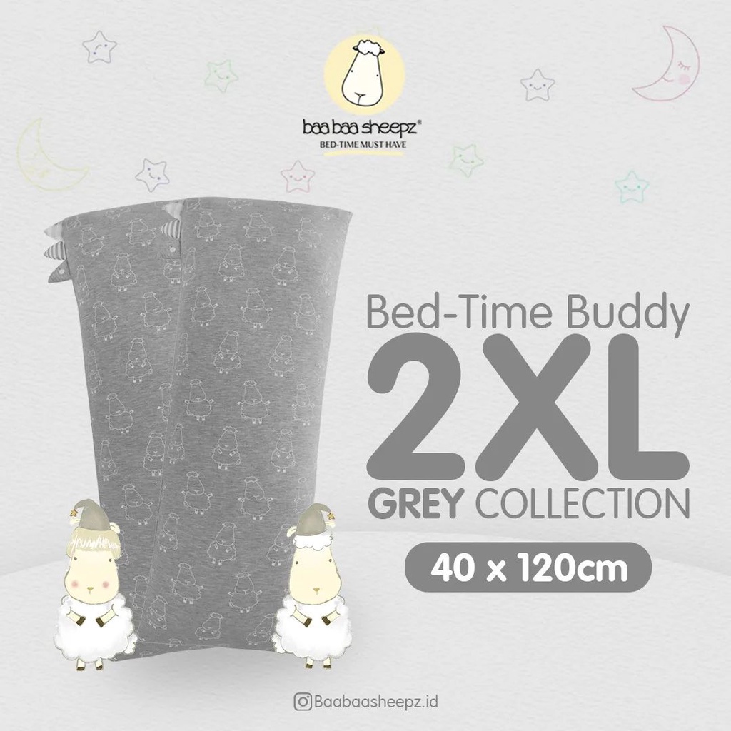 BaaBaaSheepz Big Bed Time Buddy 2XL + Case 40X120cm