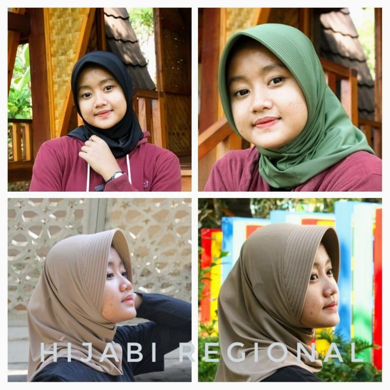 Hijab Instan Sport Pet Mini Antem Atau Pad Kecil Spandek