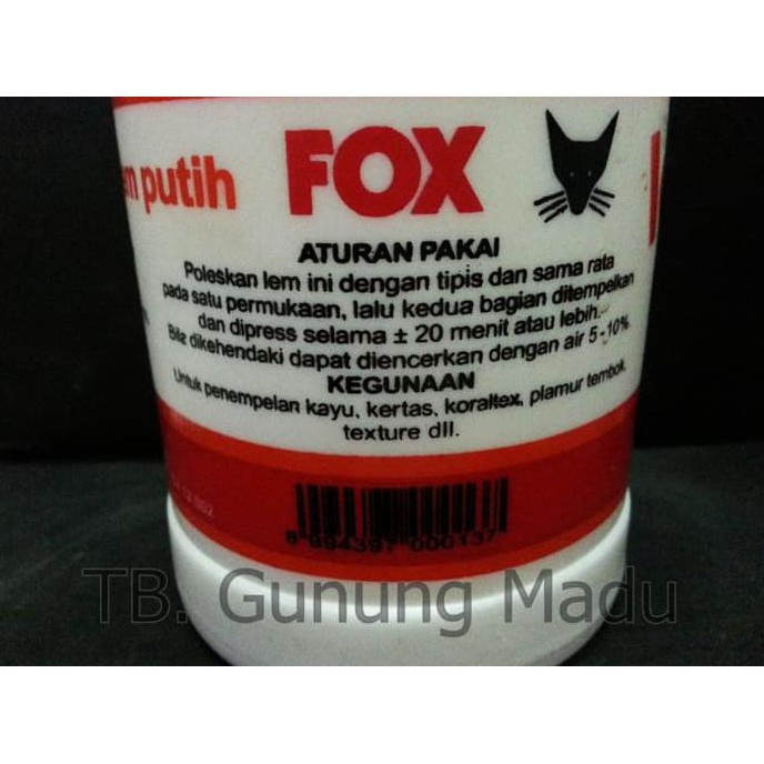 

Baru Lem Fox Putih / Lem Putih / Lem Kayu 500 Gram Original