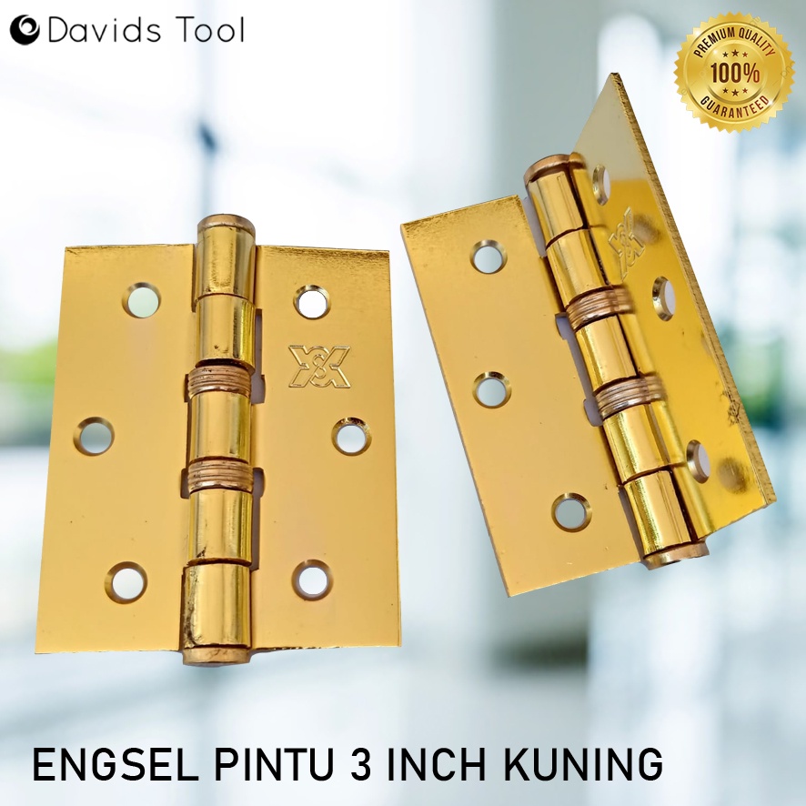 Engsel Pintu Jendela Putih Mirip Stainless 3 Inch