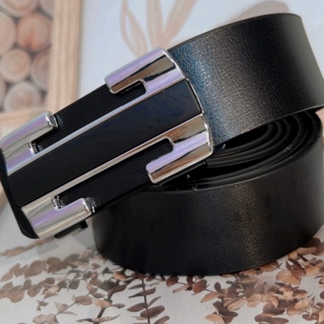 (Rowling )Ikat Ban Hitam Pinggang Import Pria Fashion Belt Gasper Cowo Sabuk Kulit Men Belt H