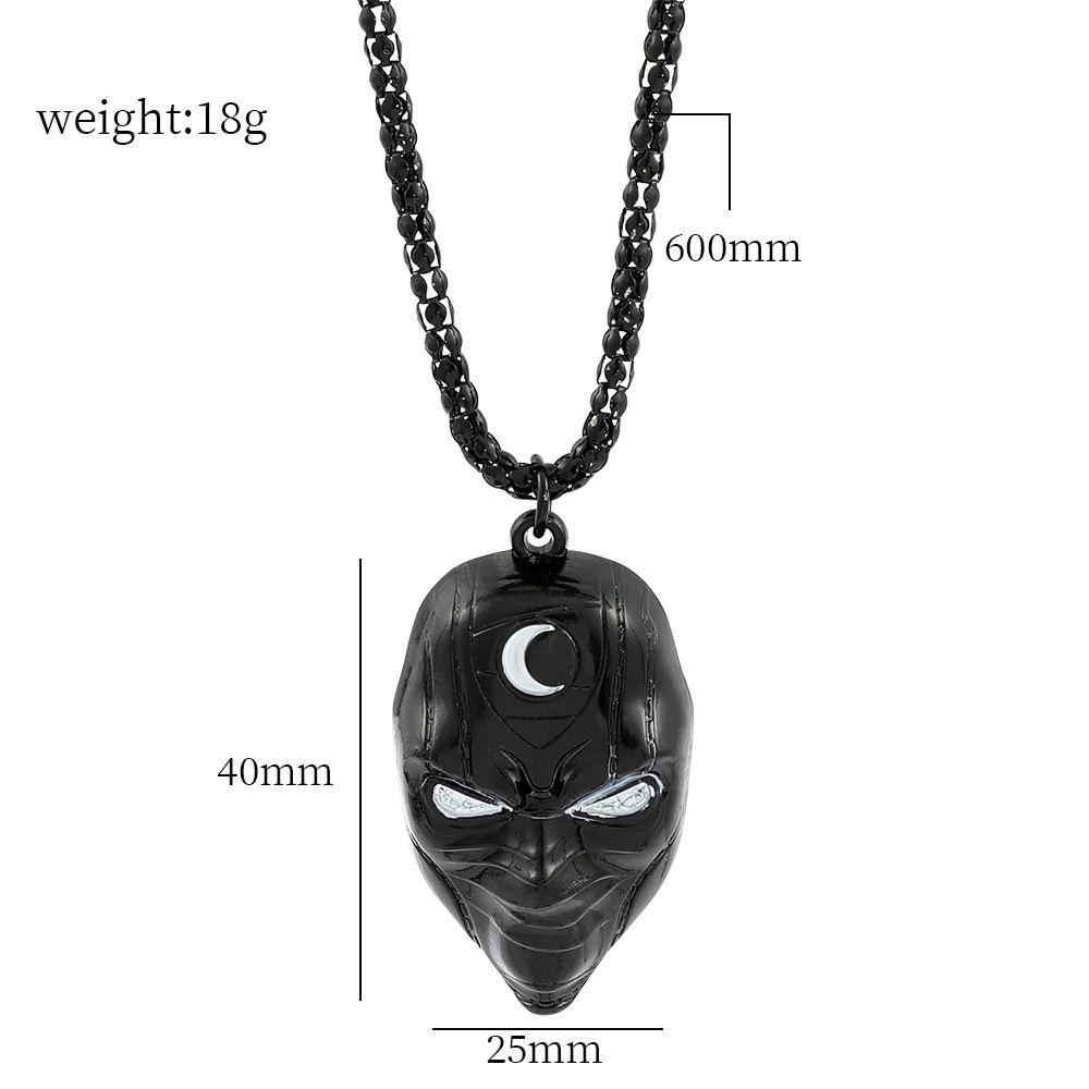 Mxbeauty Kalung Choker Rantai Klavikula Desain Moon Knight Untuk Pria Dan Wanita