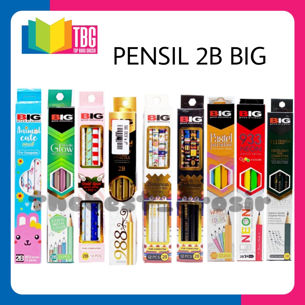 

1 PCS PENSIL 2B BIG PENCIL ALAT TULIS (PART 2)