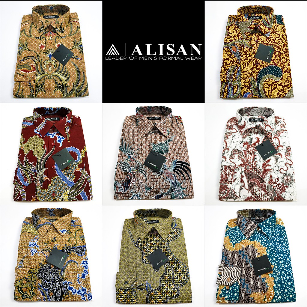 Kemeja ALISAN Batik REGULAR Fit Lengan Panjang ( Size 14.5 / S )