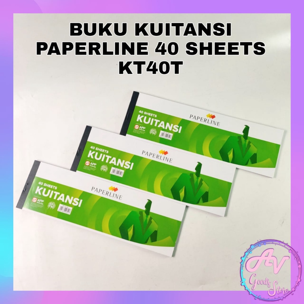 

Kwitansi / Buku Kuitansi / Buku Kwitansi Paperline SEDANG KT40T 40lembar