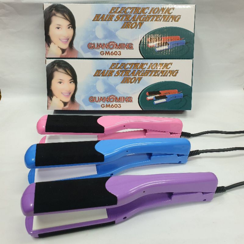 Catok rambut Terbagus Gm603 Catokan Terbaru Catok Keramik Panas Rebonding Lurus curly Keriting Ori