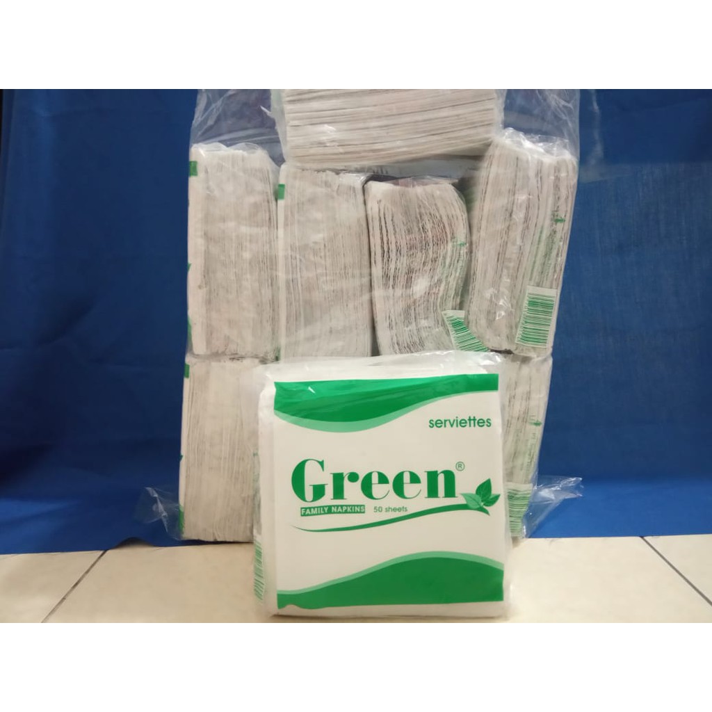 MURAH Tissue Makan Topik/Green