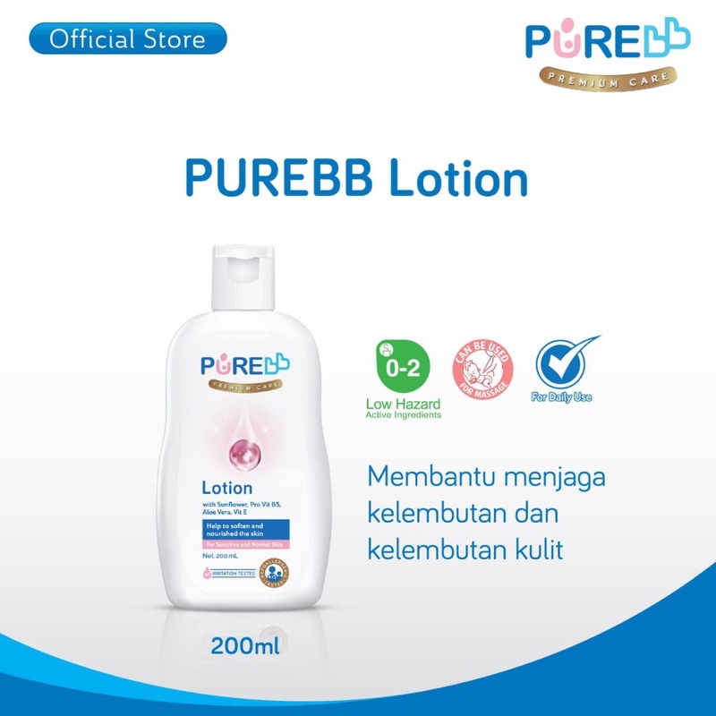 Pure baby Lotion 200ml - Pelembab Kulit Anak