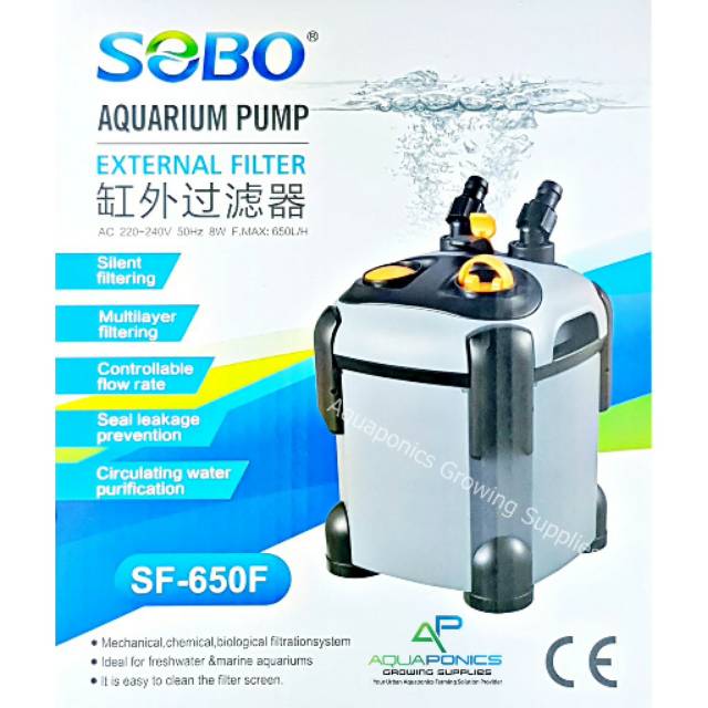 Sobo SF 650F canister external filter aquarium aquascape SF 650 F