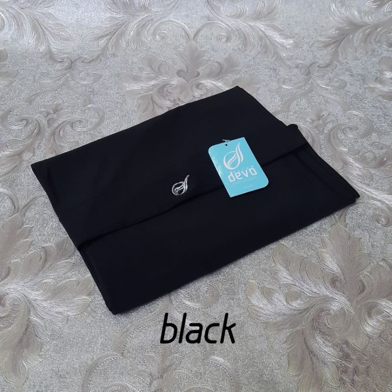 Hijab instan bergo malay | Jersey premium by:devohijab original-BLACK. BM
