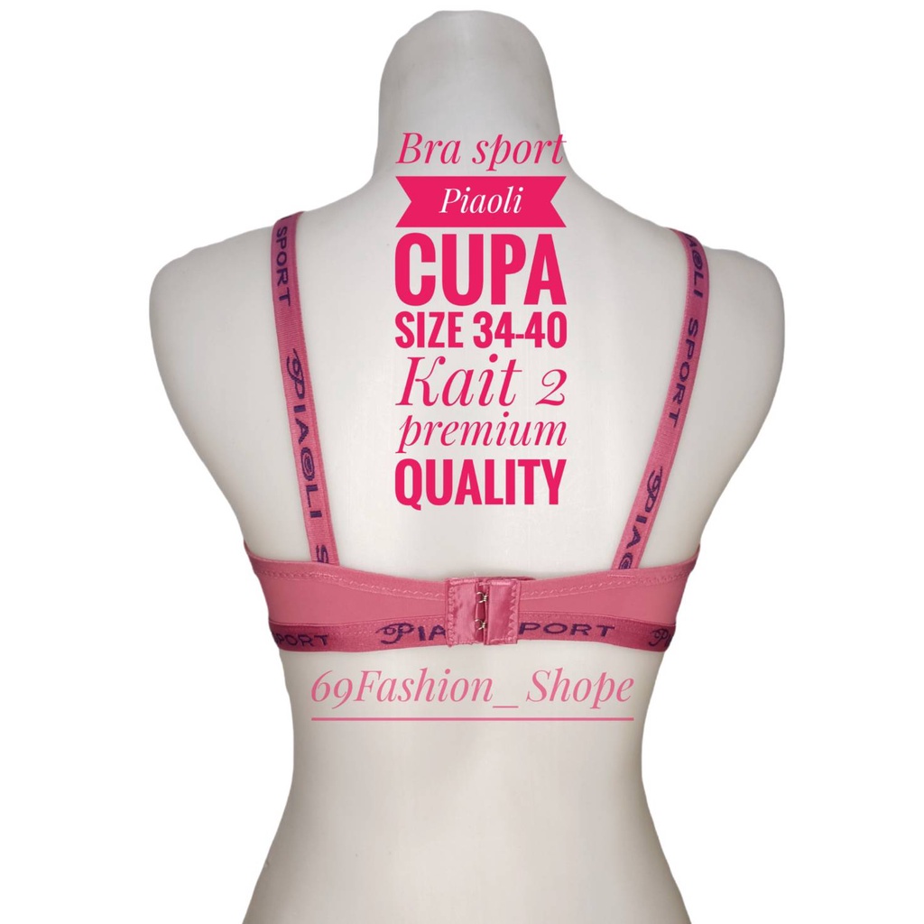 BRA IMPORT SPORT BRA PIAOLI ORI/ BRA GYM/ BRA NON KAWAT BEST SELLER / PUSH UP BRA / BRA BRANDED / BH CUP A-B