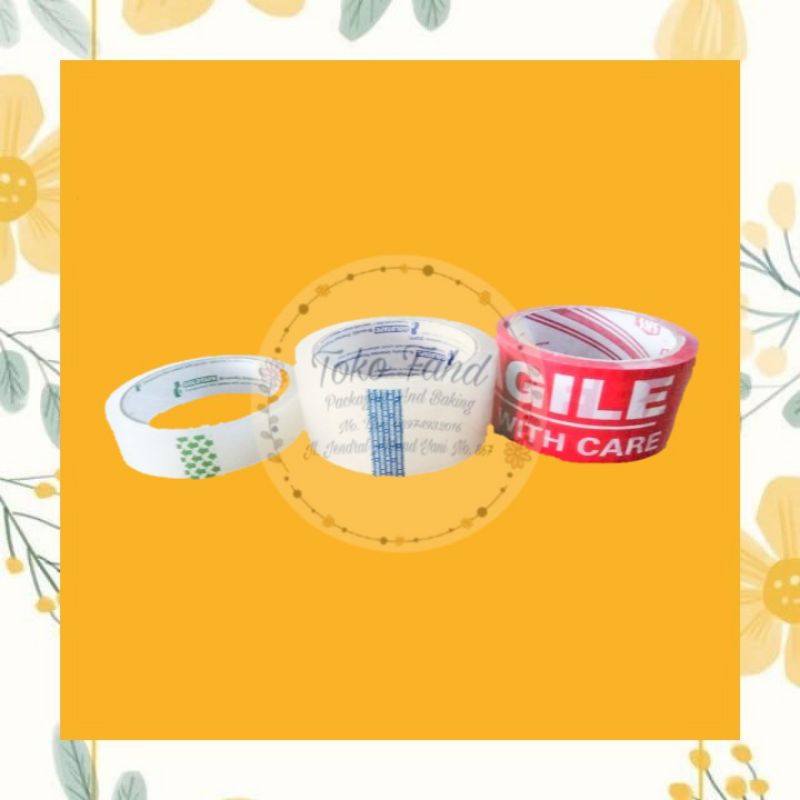 

Lakban Goldtape Bening/Coklat/Fragile