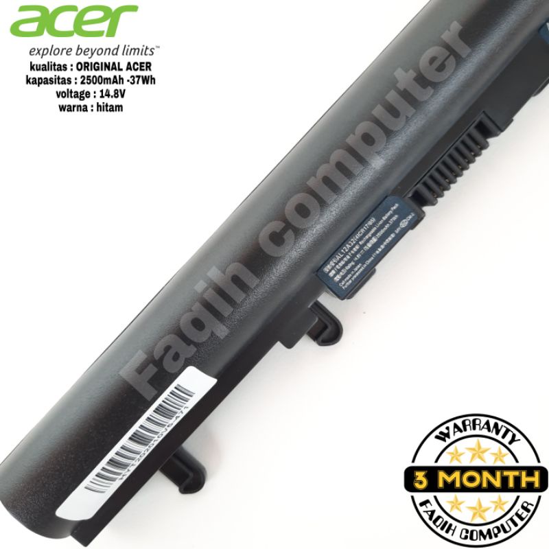 Baterai Original Laptop Acer Aspire V5-431 V5-431G V5-431P V5-471 V5-471G V5-471P V5-571 AL12A32