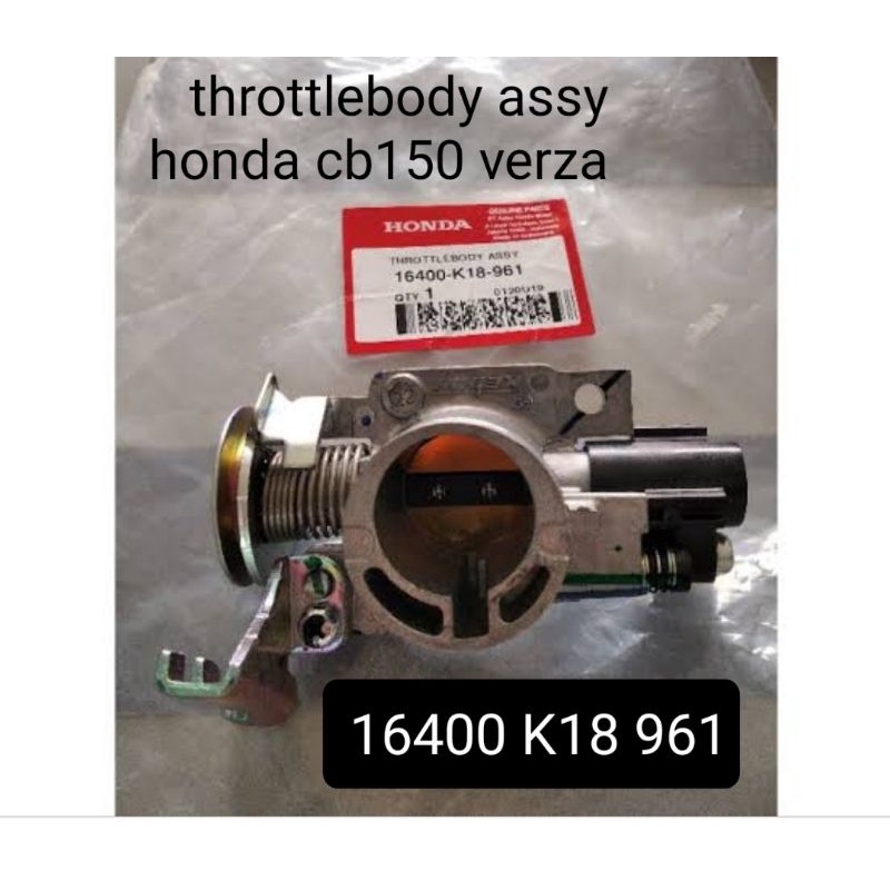 16400 K18 961 Throttle body assy honda cb verza 150 asli ahm