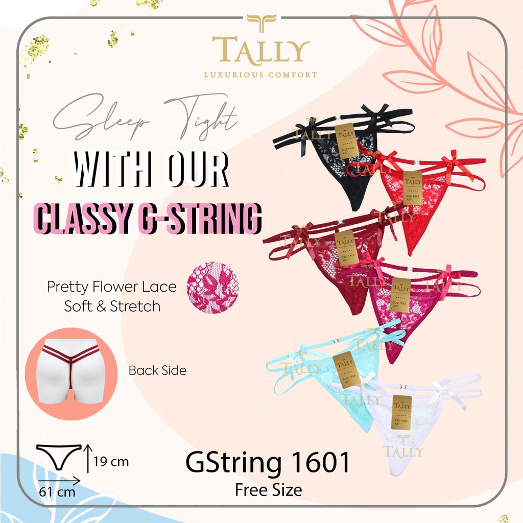 TALLY CD CELANA DALAM G-STRING / GSTRING 1601 I FREE SIZE I FIT L