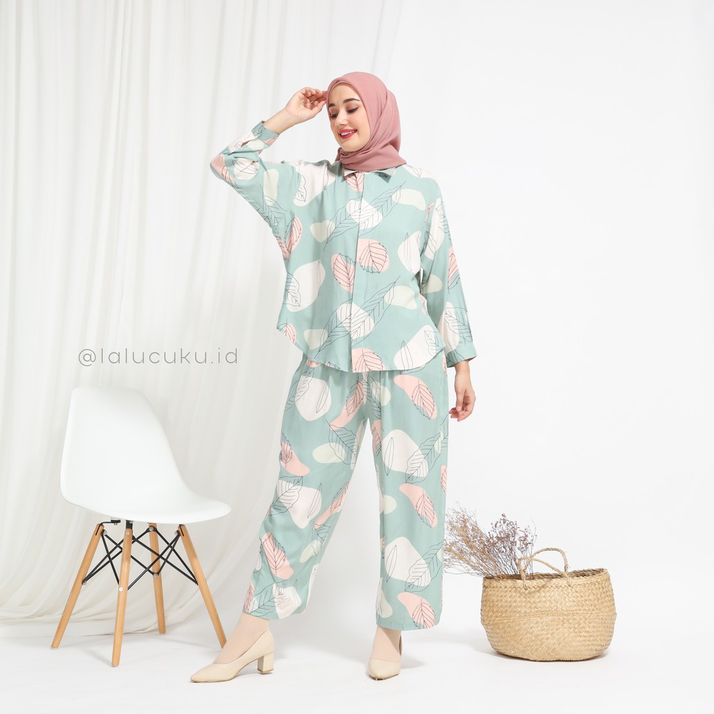 LALUCUKU ID Baju  Pajamas Premium Series Piyama Tie Dye Set 