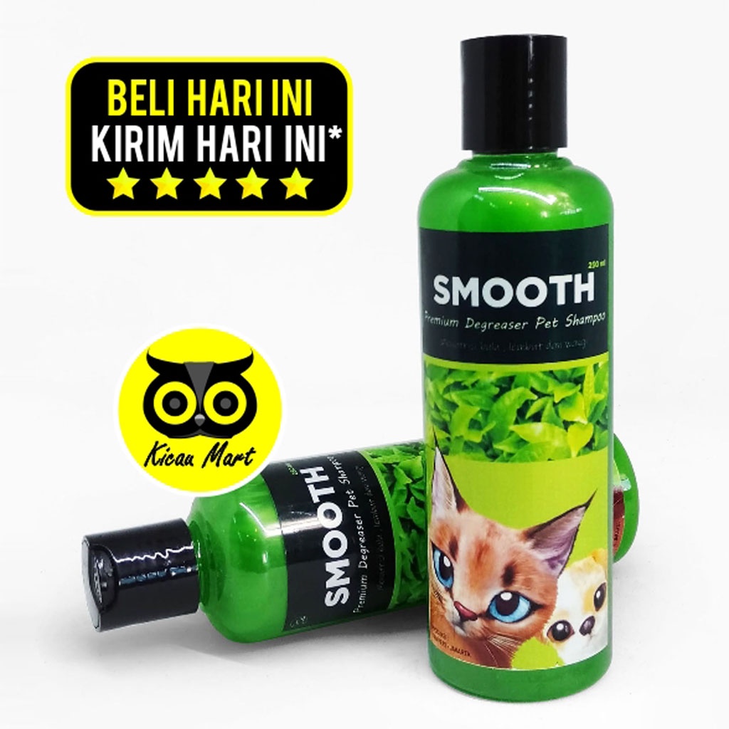 Shampo Sampo Kucing Smooth Aroma Greentea 250 Ml Premium Degreaser Pet Shampoo Grooming Shampo Anjing Kucing Kitten Anabul Anti Jamur