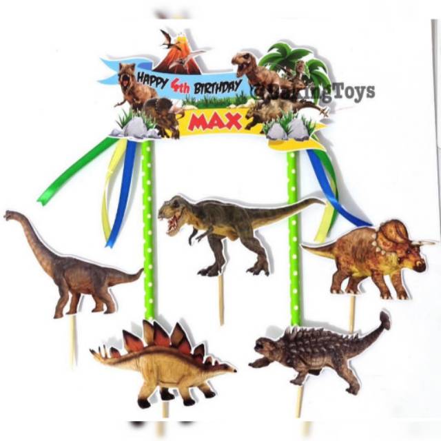 Topper Cake Birthday Dinosaurus
