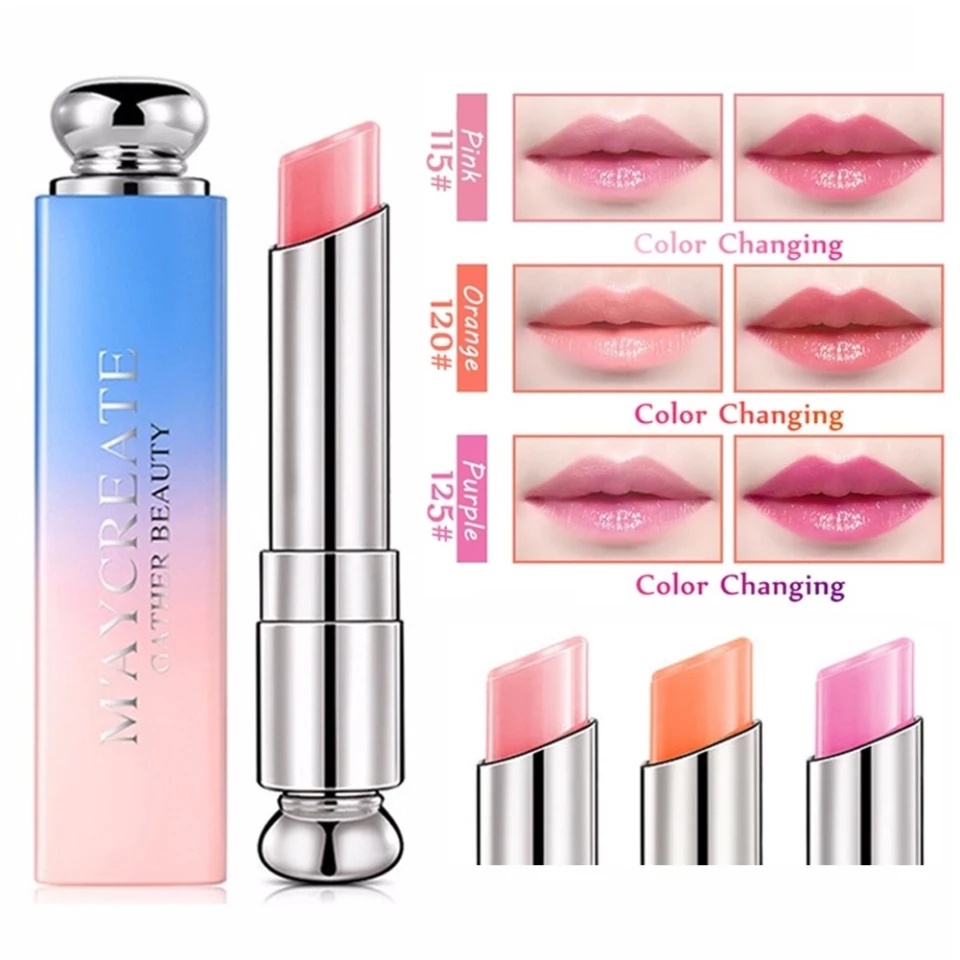 Maycreate Lipstik Warna Bibir / Mycreate Moisturizing Lipstick Color Changing / Pelembab Bibir Lipbalm