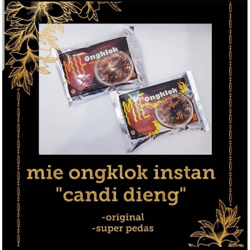 

Mie ongklok instan "candi dieng