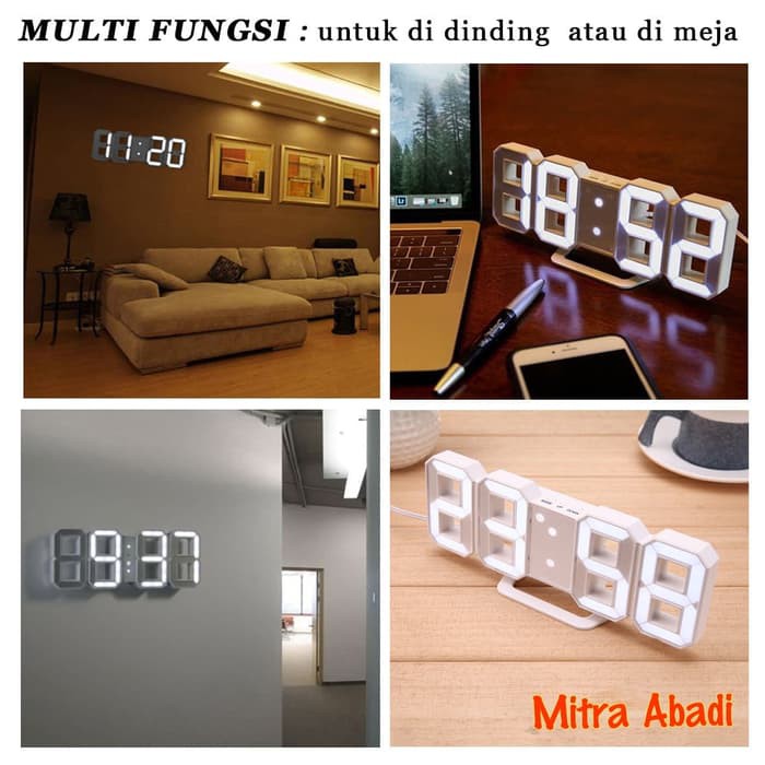 Jam Meja LED Digital / Modern LED Clock Style Tipe DS 6009 Minimalist