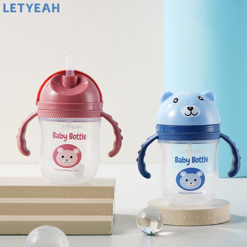 letyeah 270ml Botol air minum anak sedotan/botol minum bayi anti tumpah /BPA free