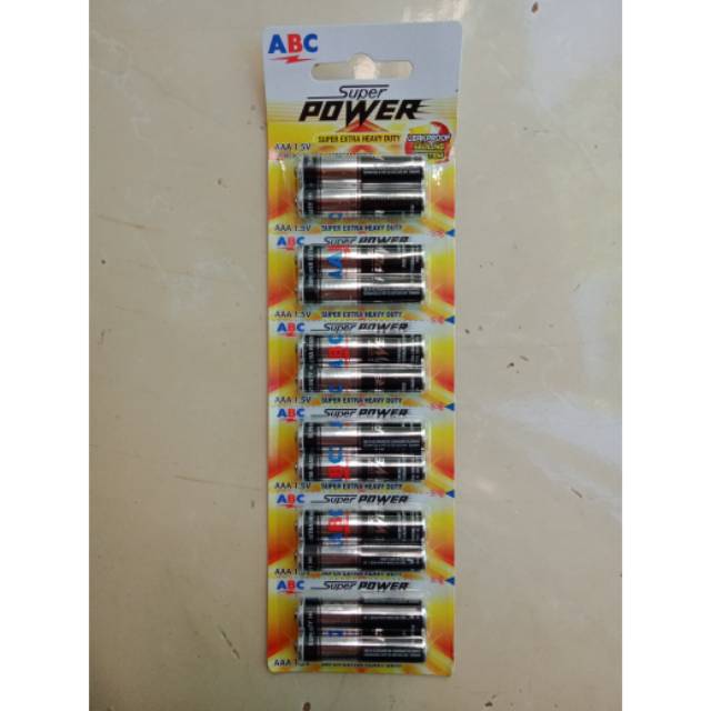 BATERAI ABC SUPER POWER R03 RENCENG