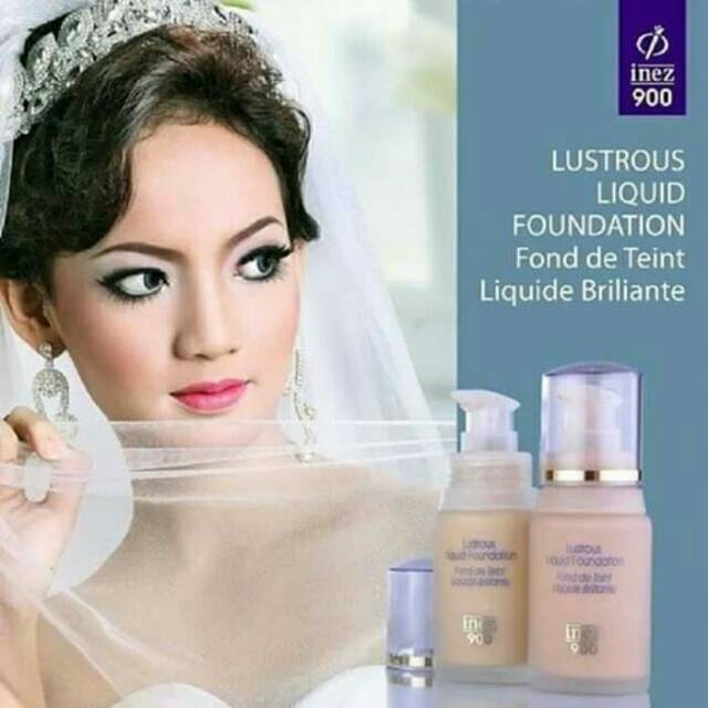 INEZ 900 lustrous liquid foundation / alas bedak cair series inez 900