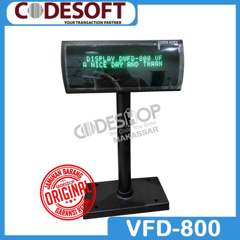 CUSTOMER DISPLAY INDOMARET POLE DISPLAY CODESOFT VFD 800 - VFD800 USB