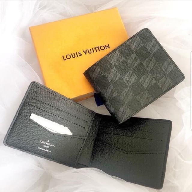 LV Man Slender Wallet in Damier Graphite (preloved)