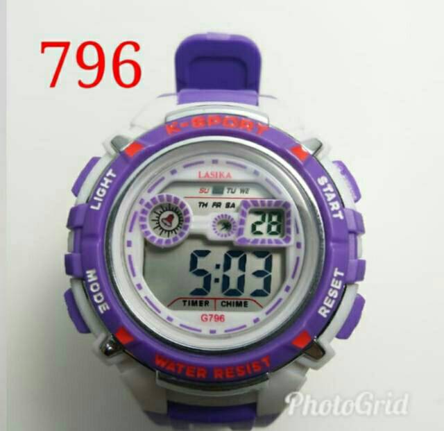 Jam Tangan Wanita Lasika Wf-96 Strap Rubber Anti Air Original 100,%(Dikirim Dari Jakarta)