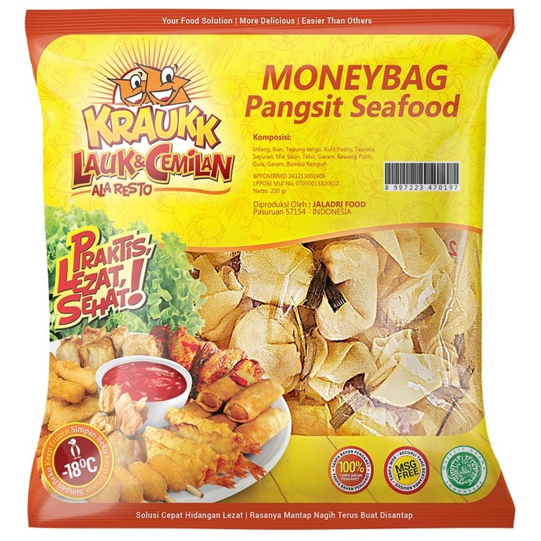 

Kraukk Frozen Food Moneybag Pangsit Seafood