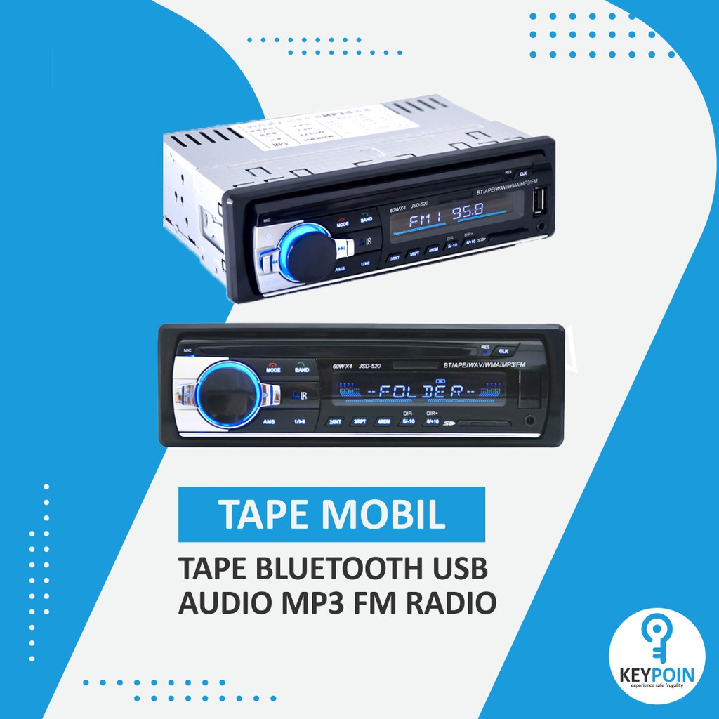 TAPE MOBIL MULTIFUNGSI USB BLUETOOTH MP3 FM RADIO - JSD-520