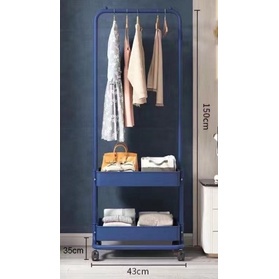 NEW Shenar - ALEXA RACK - Rak Baju Stand Hanger|Rak Gantungan Baju Roda stand hanger|rak gantung pakaian|Rak penyimpanan barang|tempat buku sepatu tempat baju