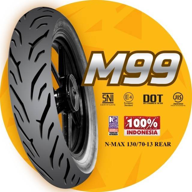 BAN LUAR MIZZLE N-MAX UK 130/70-13 M99 TUBELESS 1PC