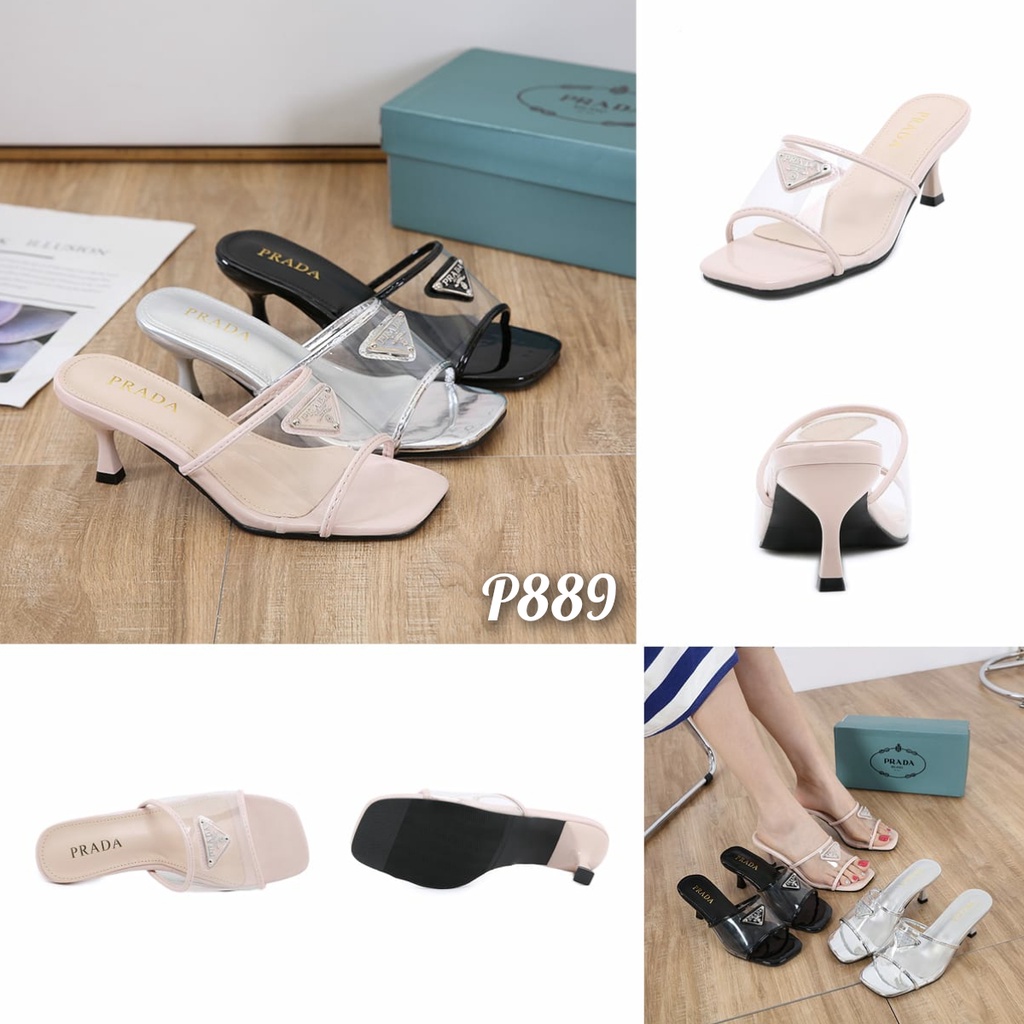 SANDAL WANITA IMPORT TAPAK HEEL KODE: P889