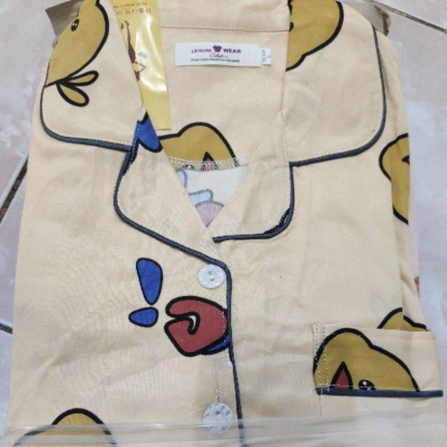 Baju Tidur Wanita / Cewek Piyama Import Bahan Kaos Tebal Aneka Motif All Size L Varian PP-Tweety