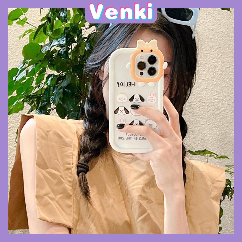 iPhone Case Silicone Soft Case Clear Case Airbag Shockproof Protection Camera Shiny Feel Puppy Cartoon Cute Compatible For iPhone 11 Pro Max 13 Pro Max 12 Pro Max 7Plus xr XS Max