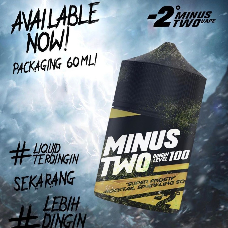 Minus Two V2 Dingin Level 99 60ML 3Mg by Minus 2 Vape Berpita Cukai