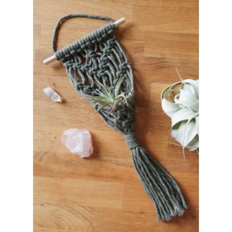 READY STOK) macrame pot gantung/ Macrame plant hanger (POT 048)