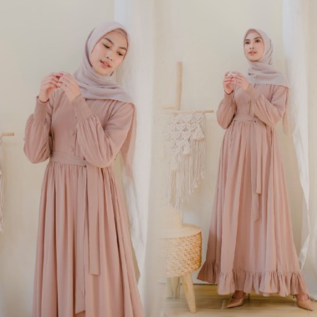 Caroline Maxi 2 | Amie Collection Hijab Style | Gamis Wanita OOTD | Baju Kondangan Remaja Kekinian